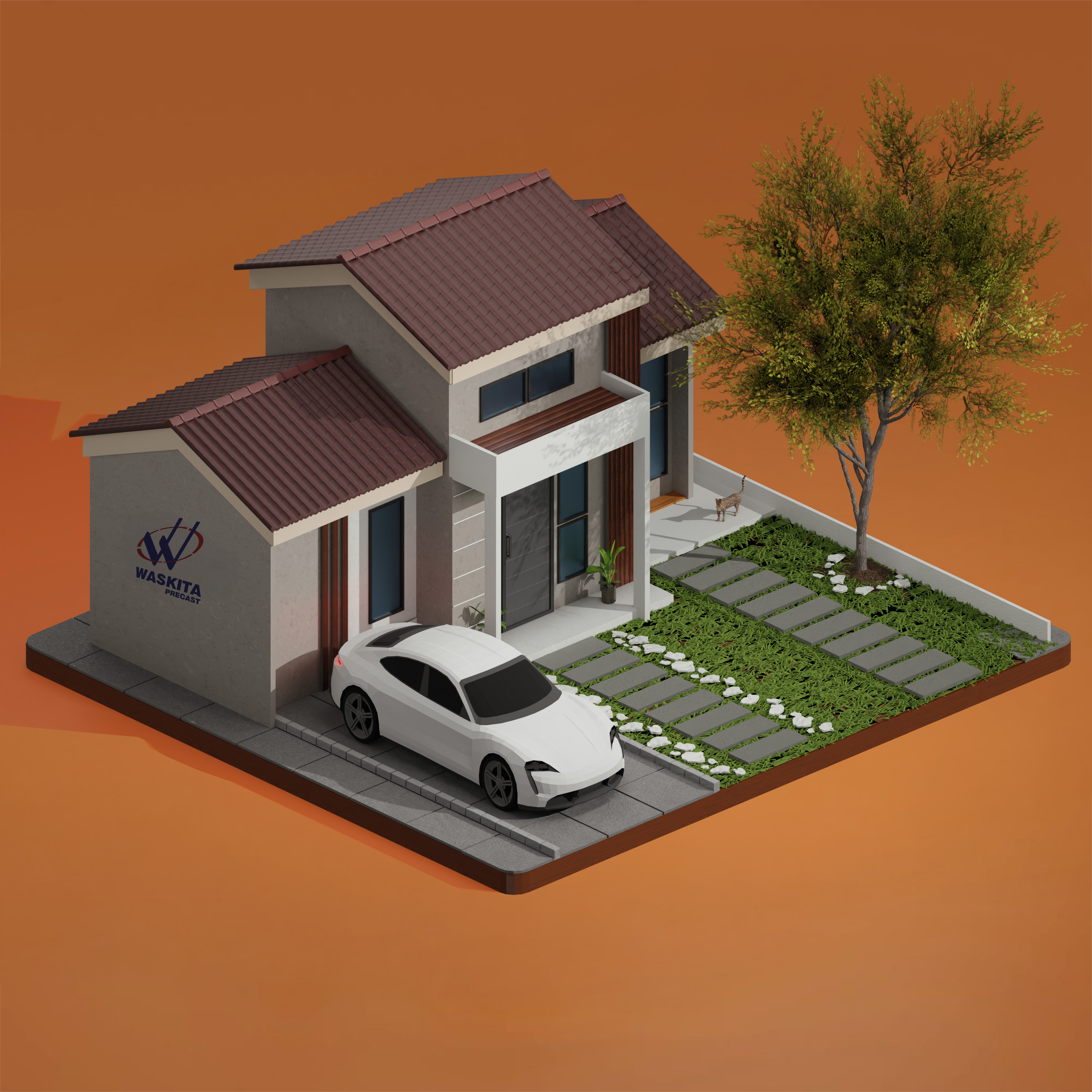 Rumah Precast Tipe 36